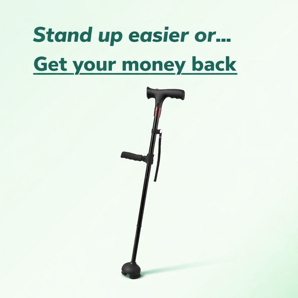 StandSteady™ 2-in-1 Gehstock – Sicher gehen & selbstständig aufstehen