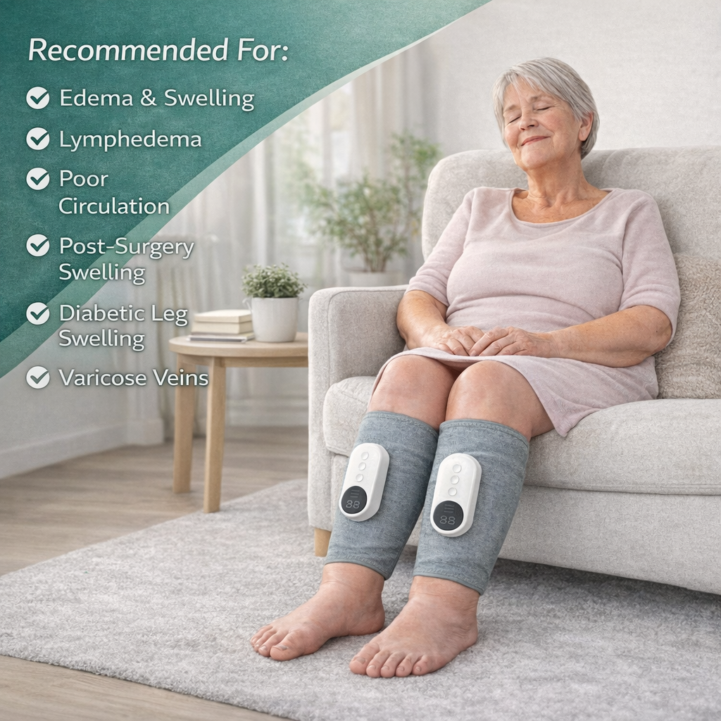 Revivo 3-in-1 Leg Massager. Finally Calm Restless Legs And Sleep Through The Night.