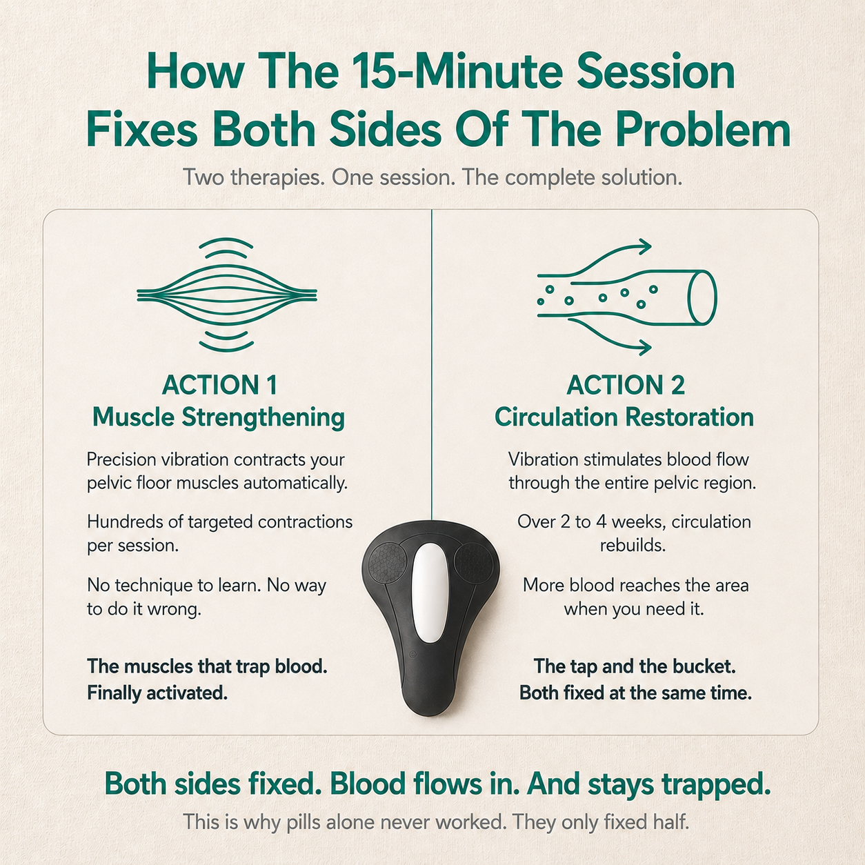 VitalFlow™ Pelvic Circulation System for Enhanced Male Performance