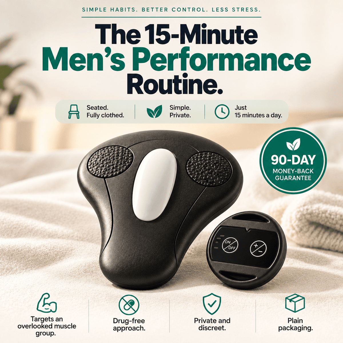 VitalFlow™ — The 15-Minute Men's Pelvic Floor Routine