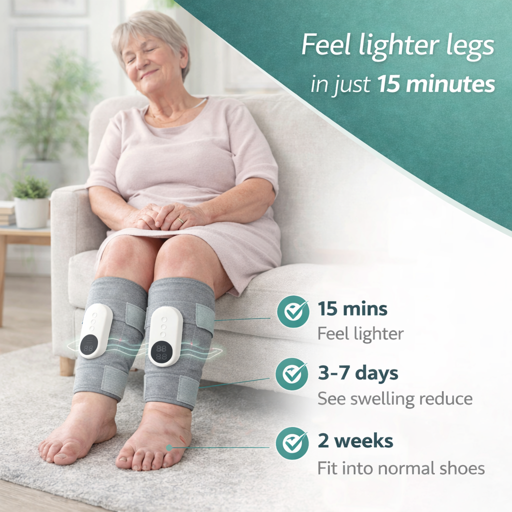 Revivo 3-in-1 Leg Massager. Finally Calm Restless Legs And Sleep Through The Night.